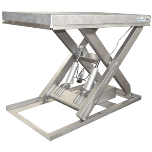 Stainless steel lifting table model overview