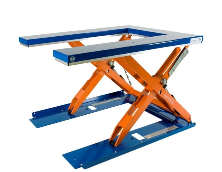 U-shaped flat lift table