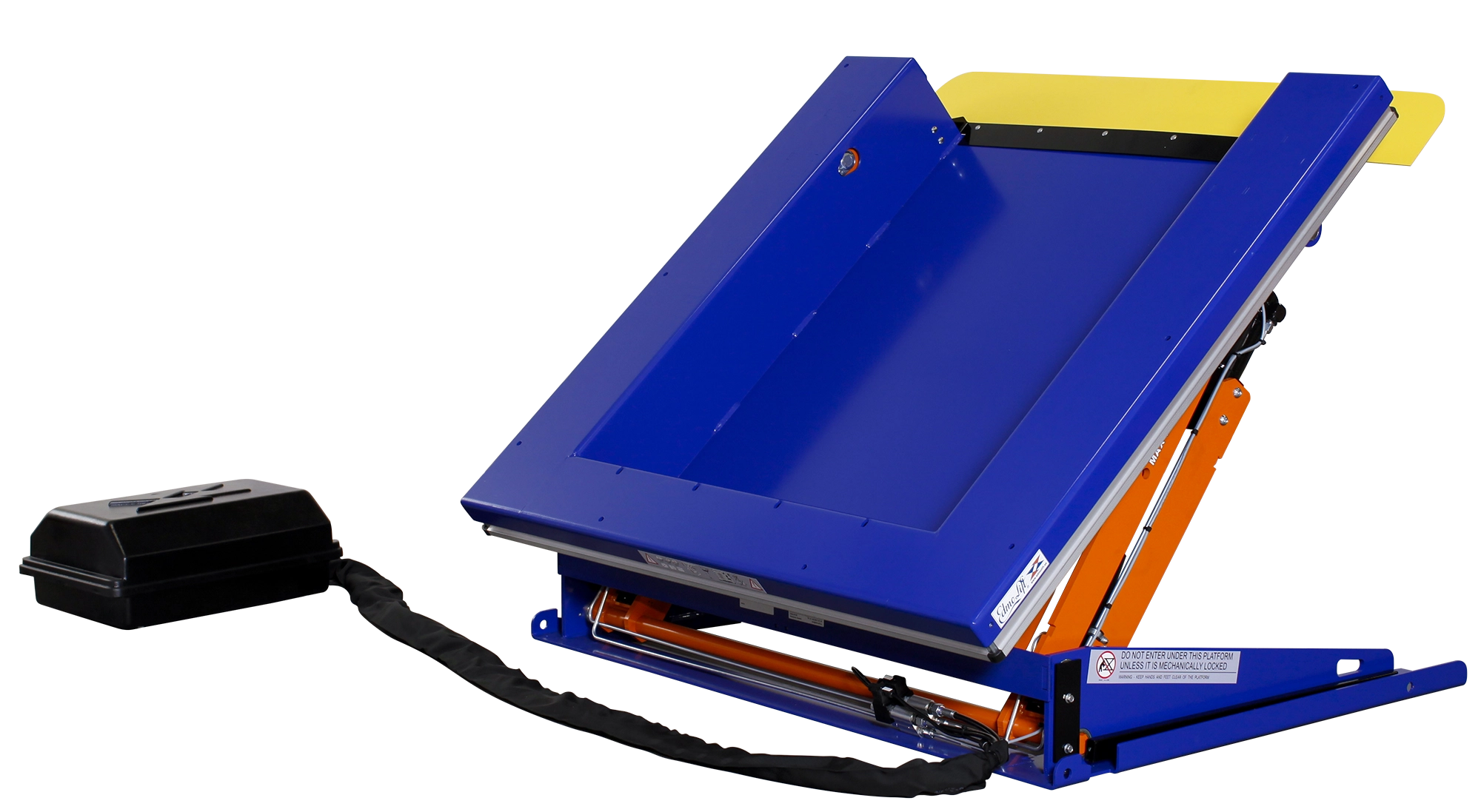 Tilting device with a low overall height