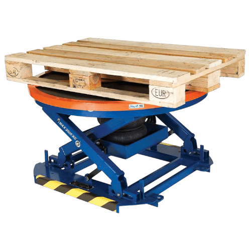 Pneumatic lifting tables